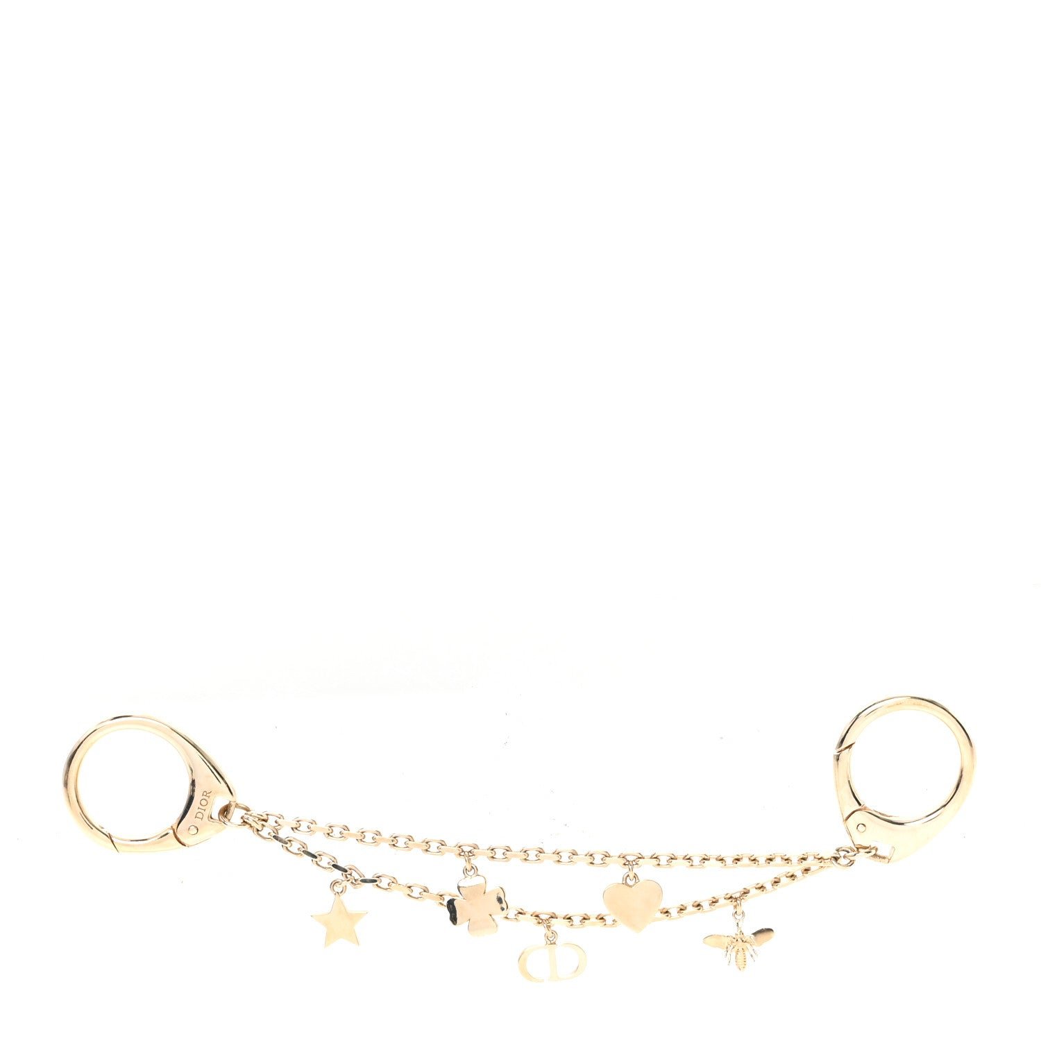 Christian Dior Metal Bag Charm Gold