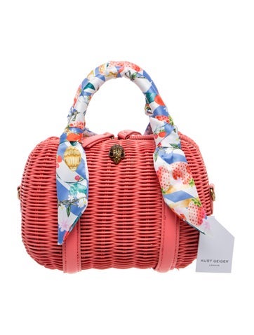 Kurt Geiger Rattan Top Handle Bag