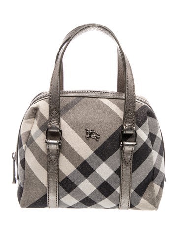 Exploded Check Top Handle Bag Mini