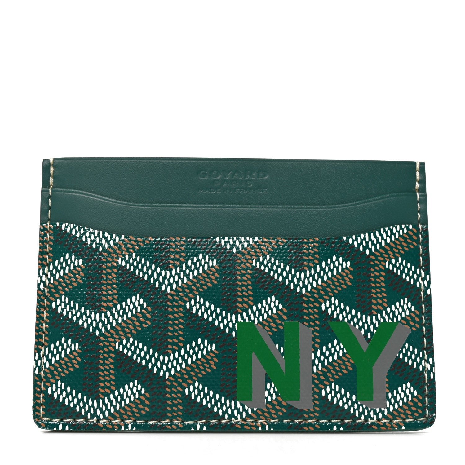 Goyard Goyardine Saint Sulpice Card Holder Green