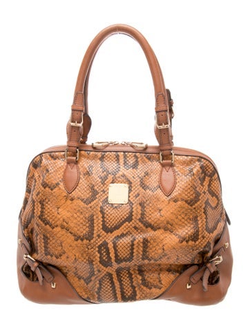 MCM PVC Top Handle Bag