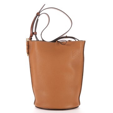 Leather Gate Bucket Bag