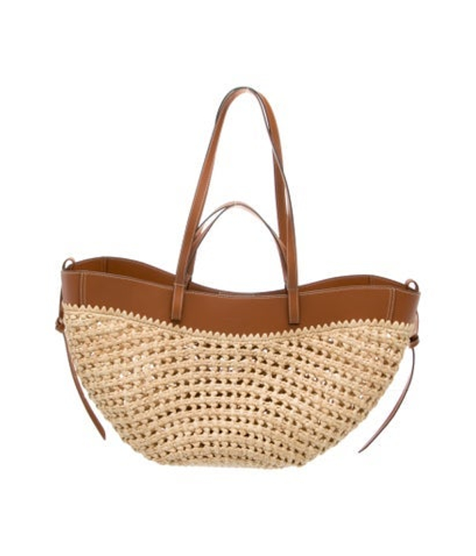 Polene Raffia Shoulder Bag