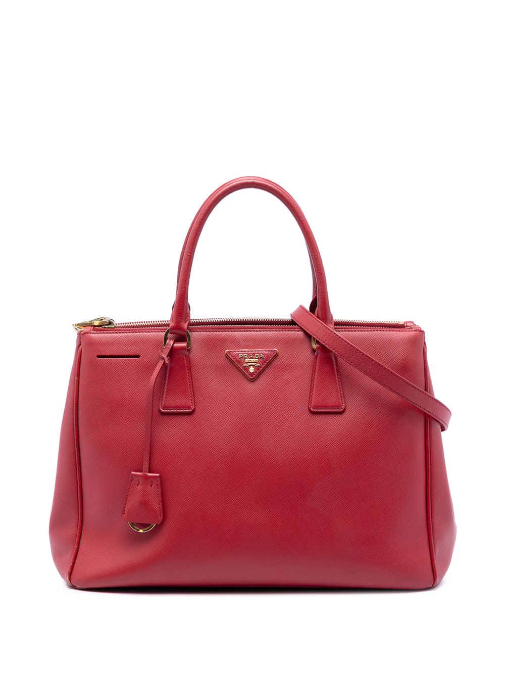 2000-2010 Medium Saffiano Lux Galleria Double Zip satchel