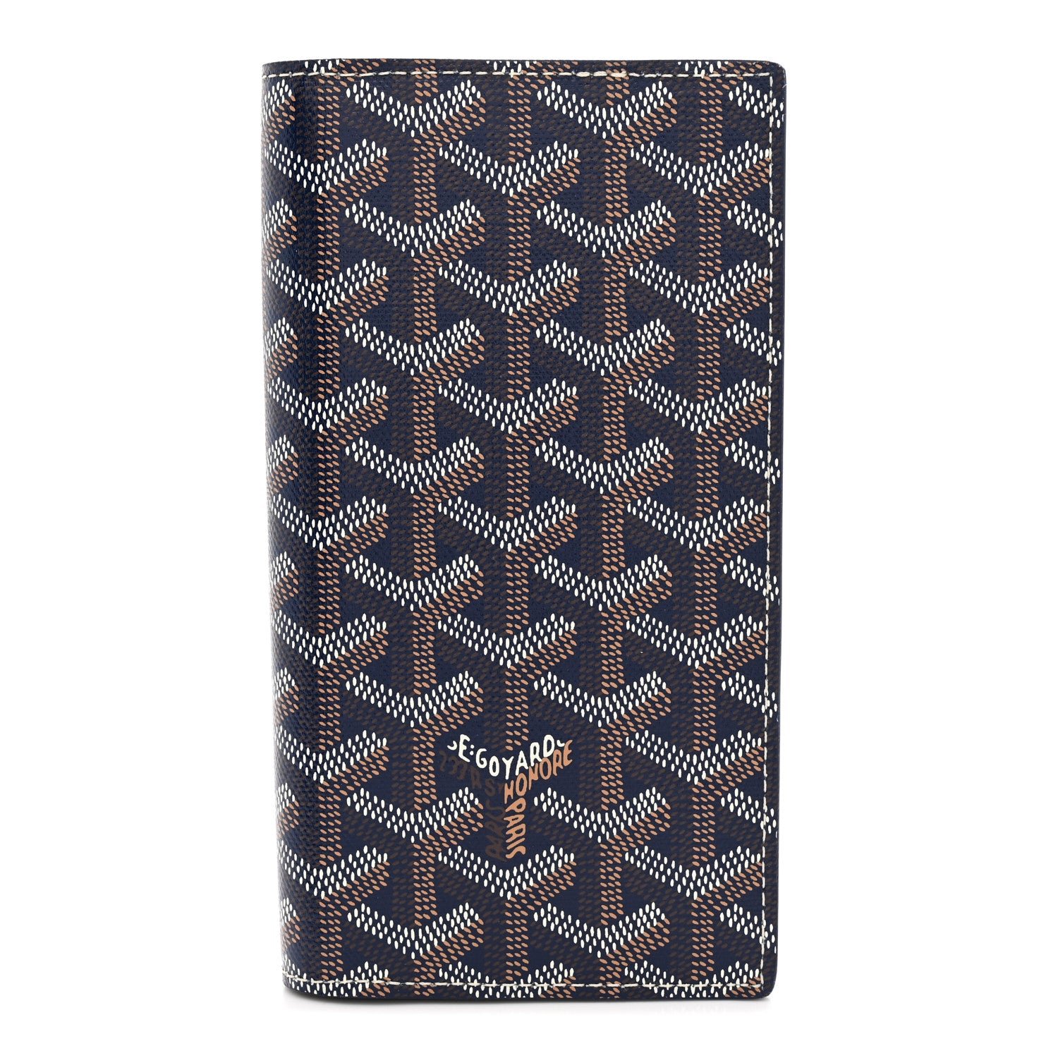 Goyard Goyardine Saint-Lambert Wallet Navy