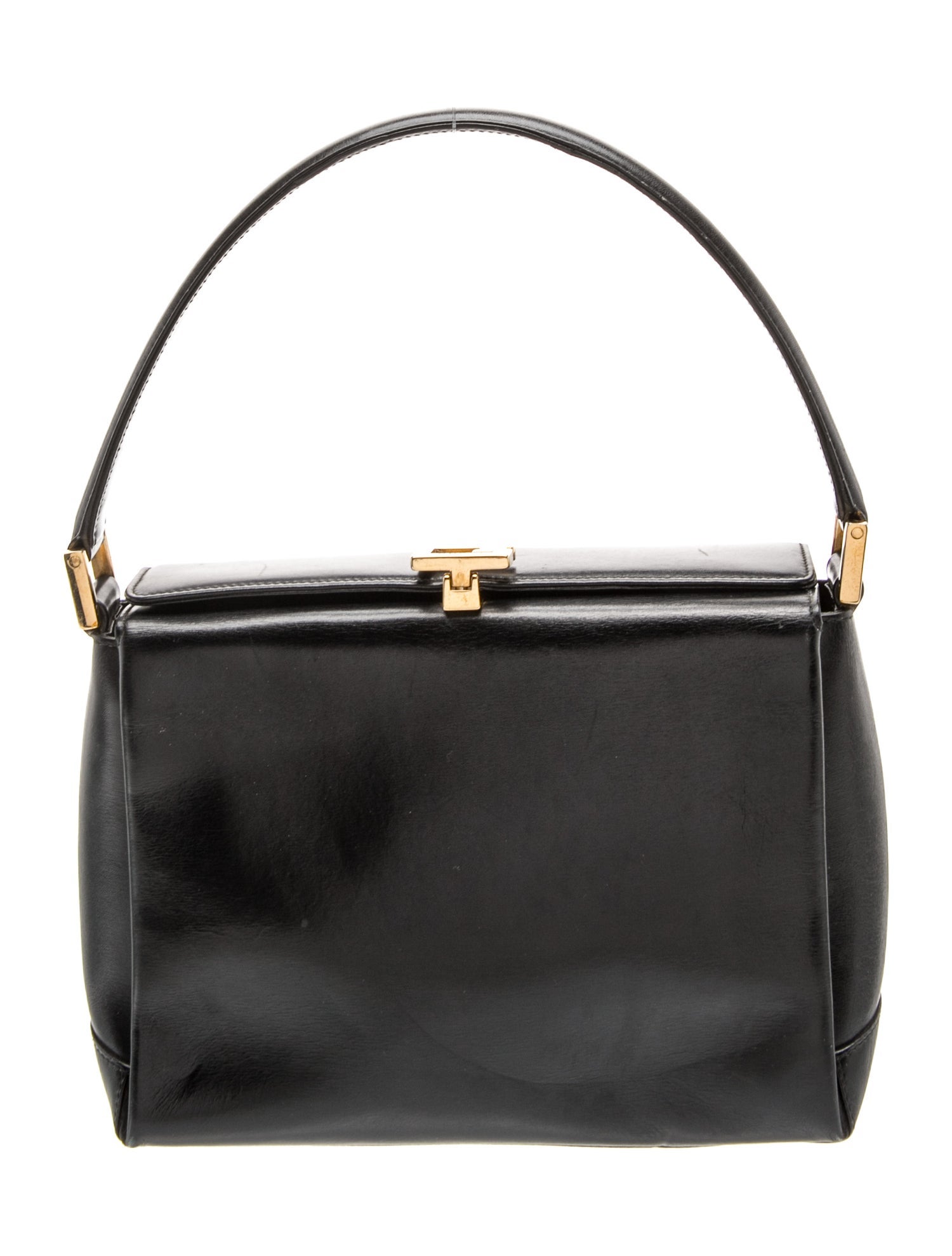 Leather Top Handle Bag Vintage
