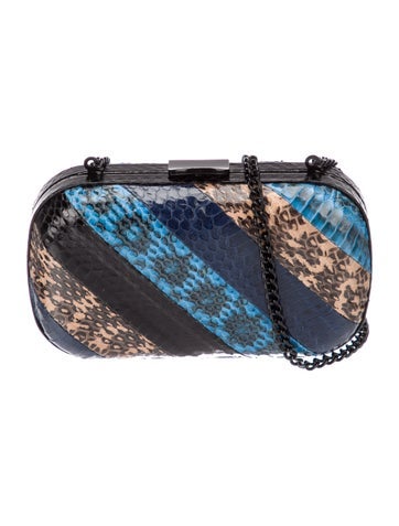 Loeffler Randall Snakeskin Minaudière