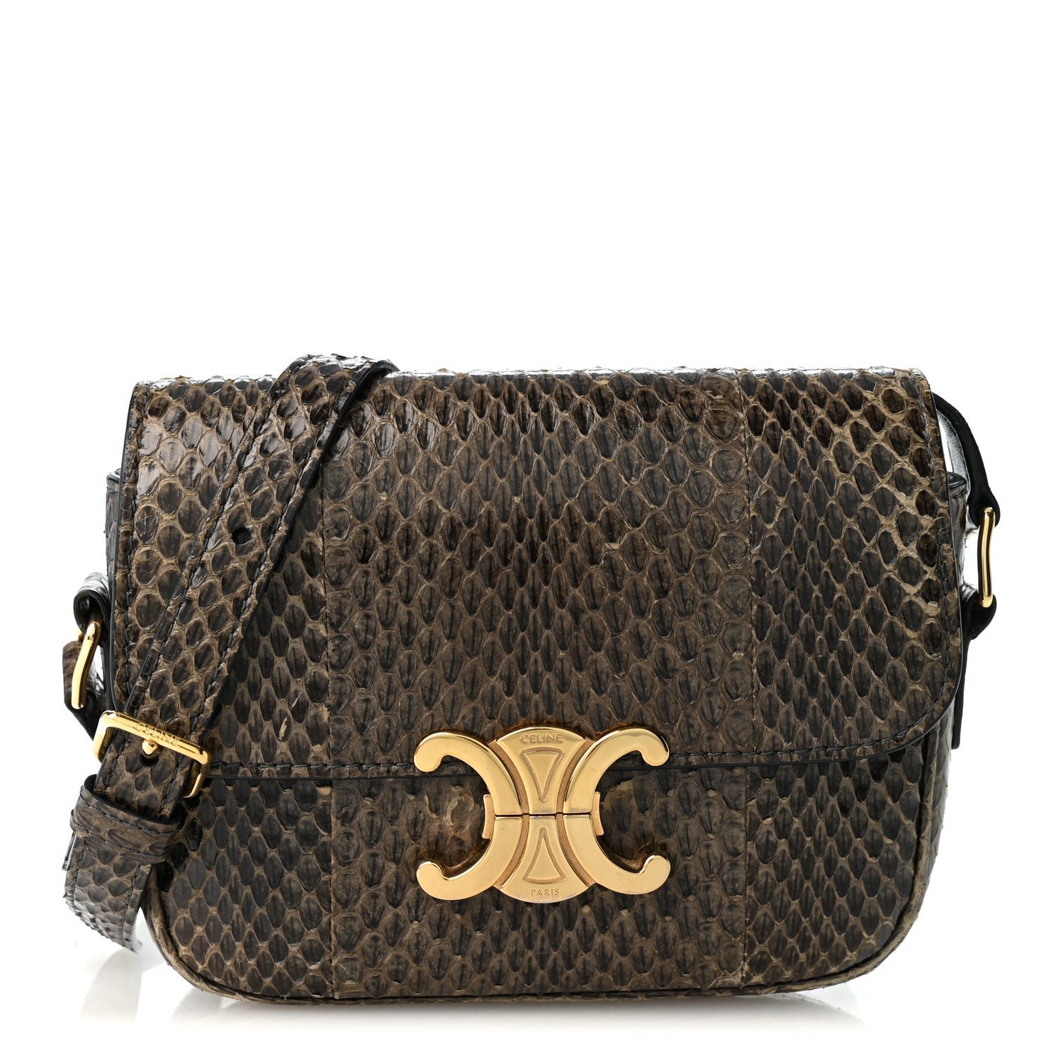Celine Watersnake Teen Triomphe Grey