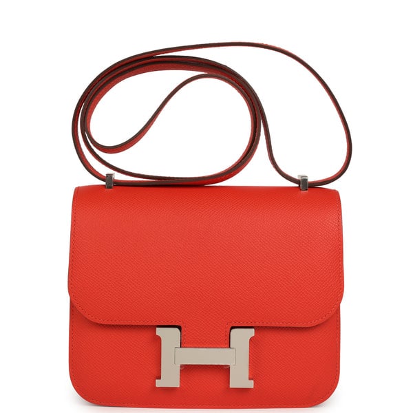 Hermes Hermes Constance 18 Capucine Epsom Palladium Hardware