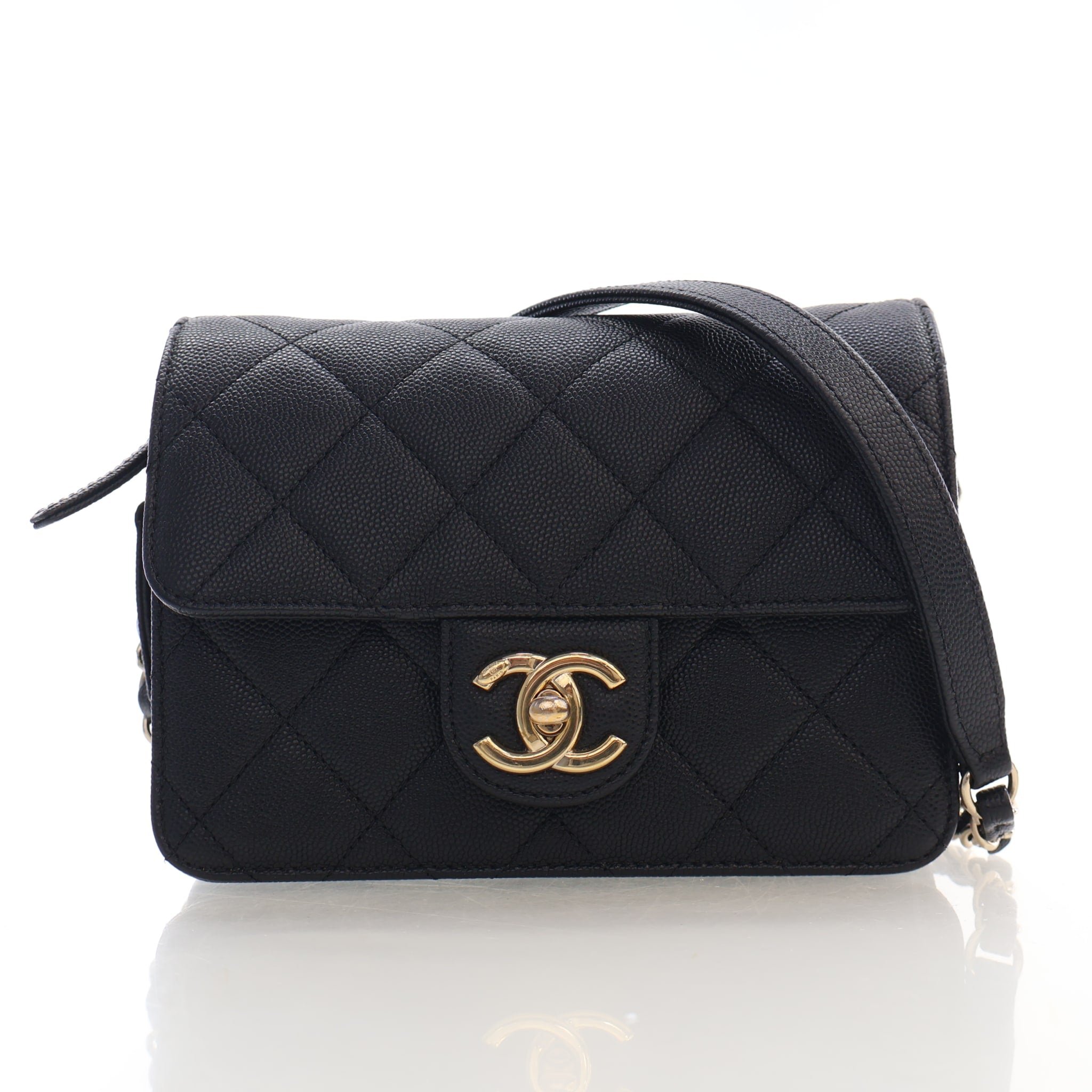 Chanel Mini Caviar Like A Wallet Flap Bag