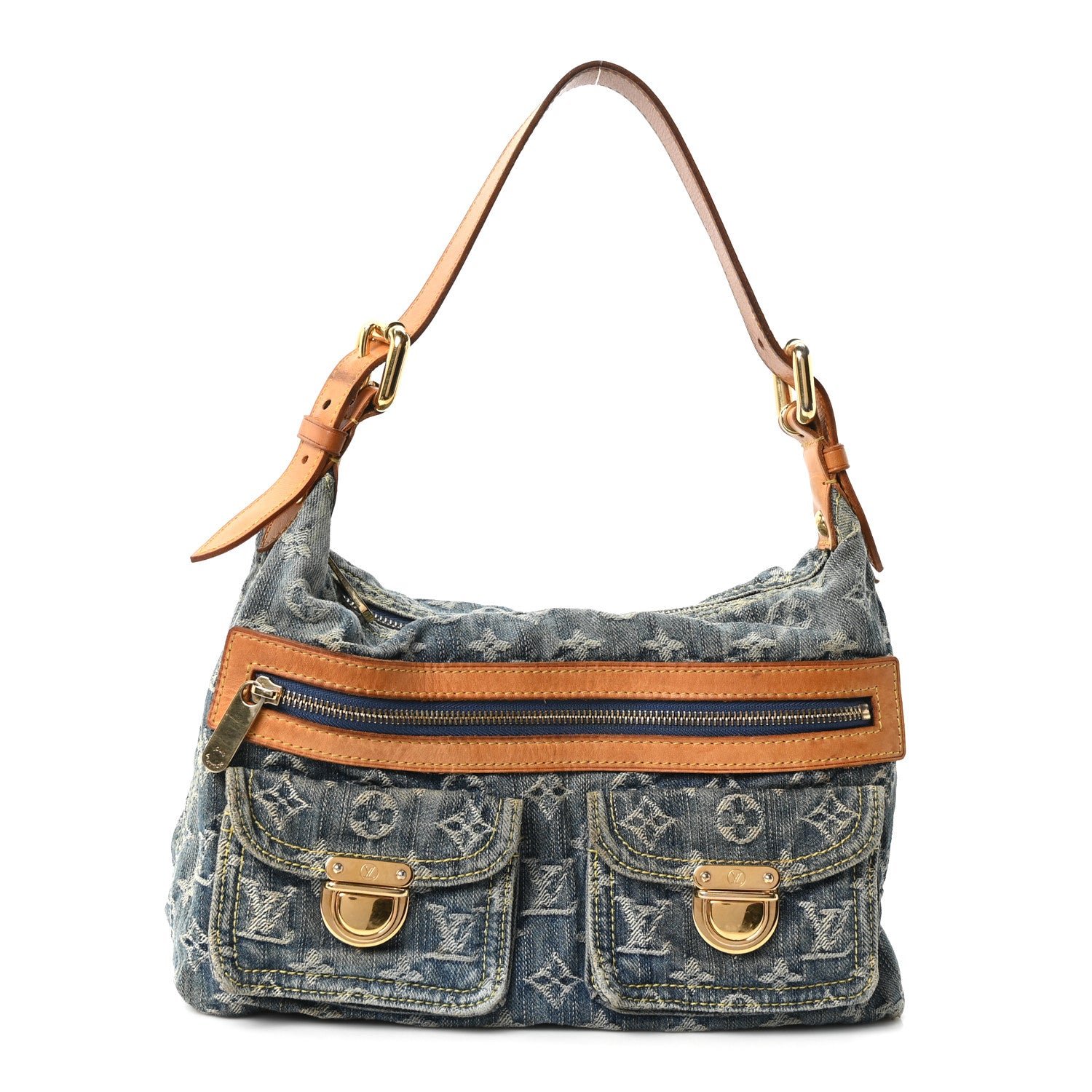 Louis Vuitton Monogram Denim Baggy PM Blue
