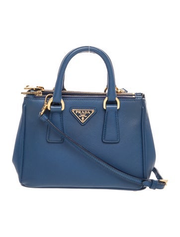 Enameled Metal Triangle Galleria Double Zip Micro