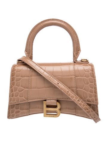 Balenciaga Embossed Leather Hourglass XS
