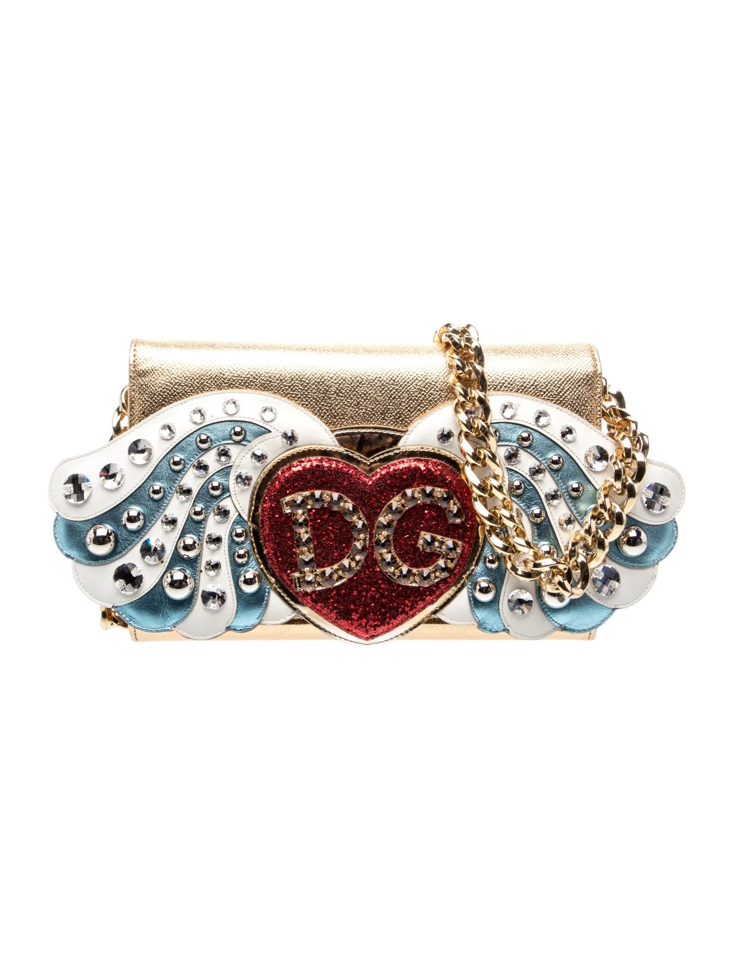 Dolce & Gabbana Leather Laminata Patch Angel Wing
