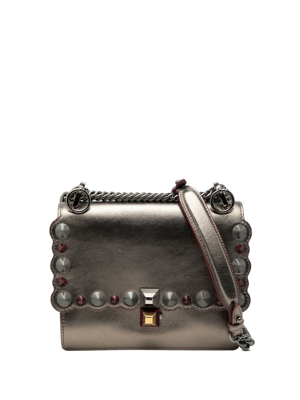 2000-2010 Mini Scalloped Metallic Studded Leather Kan I crossbody bag