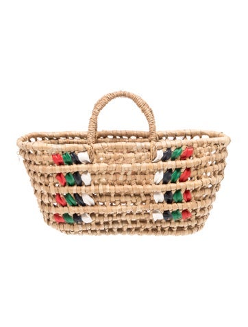 Straw Top Handle Bag