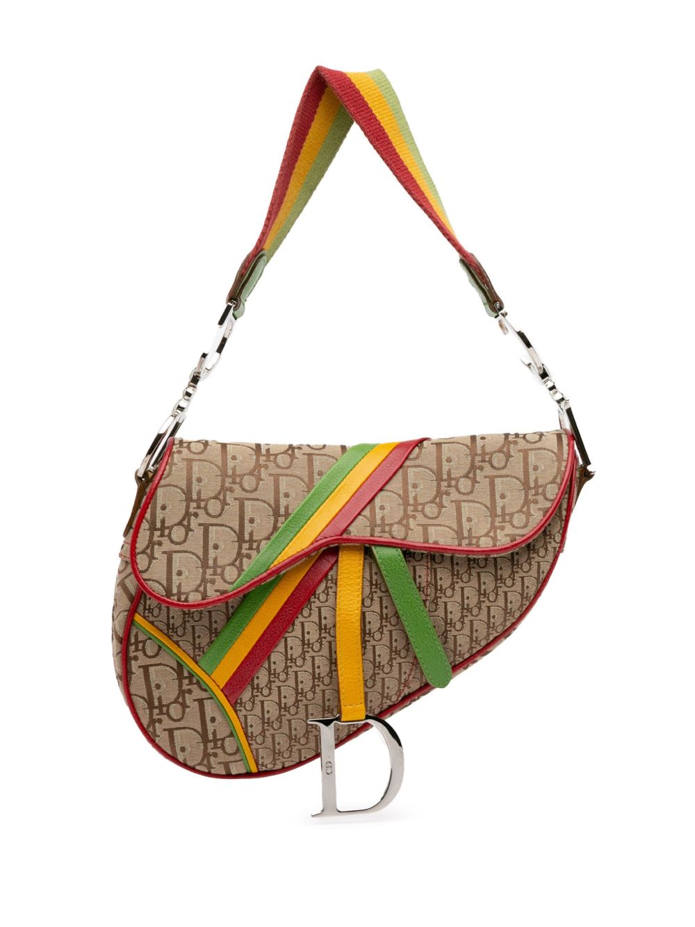 Dior 2004 Diorissimo Rasta Saddle shoulder bag