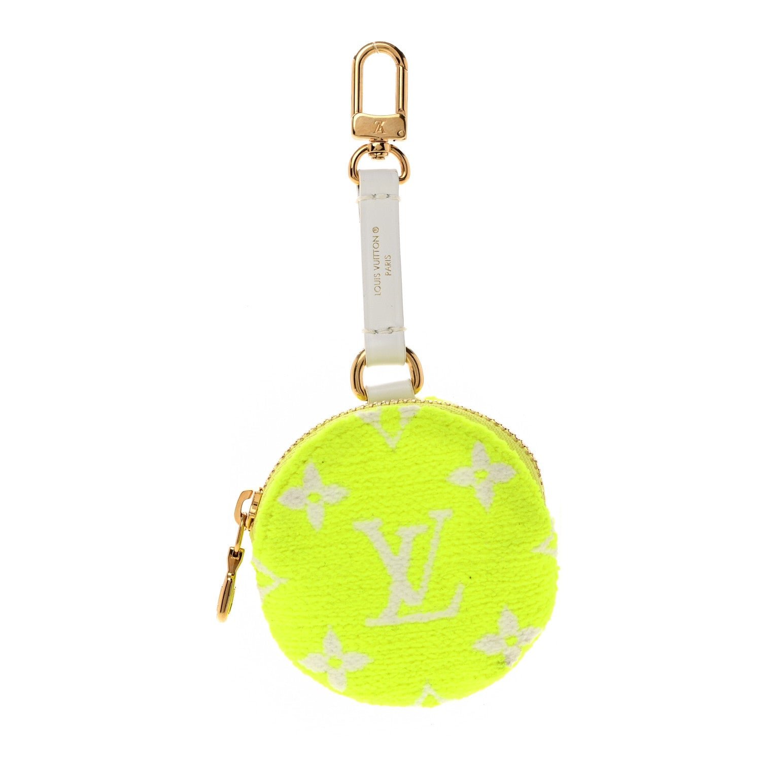 Louis Vuitton Fabric LV Match Ellipse BB Round Coin Purse Yellow