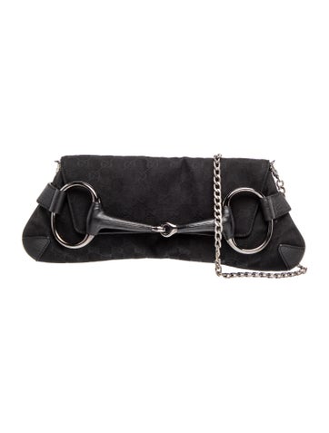 GG Canvas Horsebit Chain
