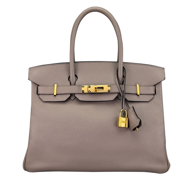 Gris Asphalte Epsom Birkin 30 Gold Hardware, 2018