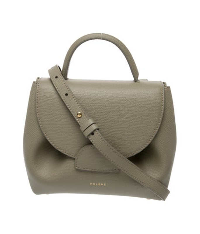 Polene Leather Top Handle Bag