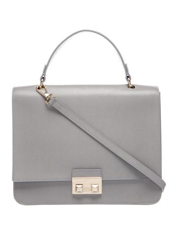 Leather Top Handle Bag w/ Tags