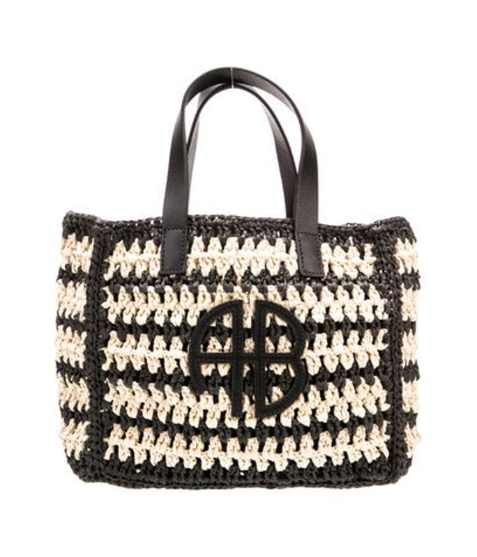 Anine Bing Bing Raffia Top Handle Bag