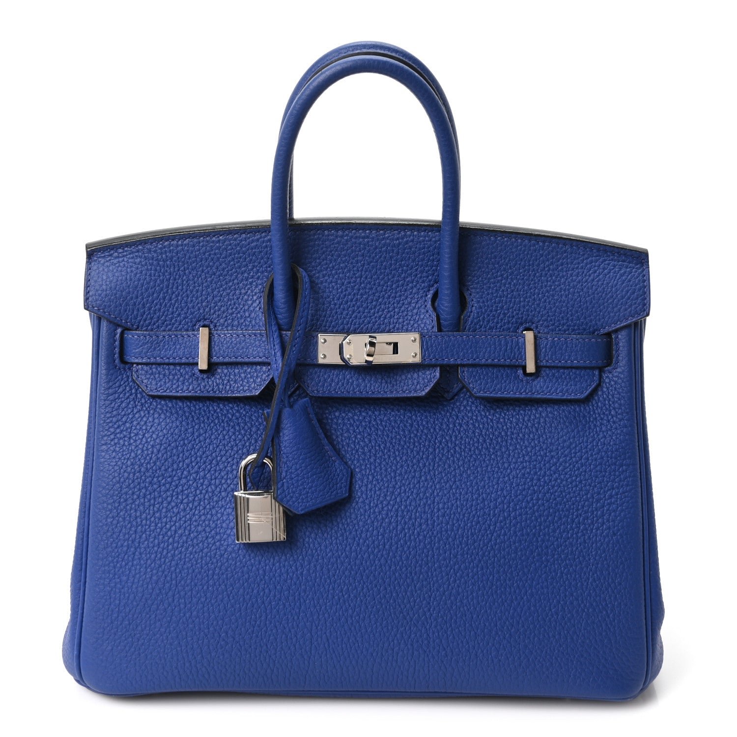 Hermes Togo Birkin 25 Bleu Electrique
