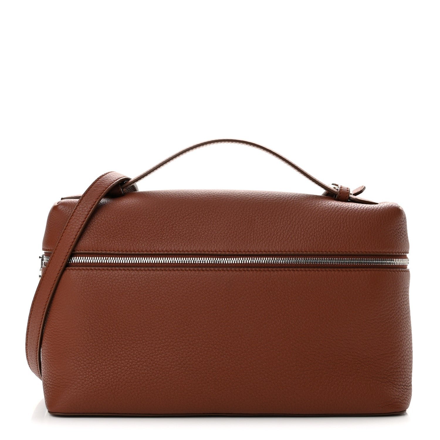 Loro Piana Loro Piana Grained Calfskin L27 Extra Pocket Pouch Kummel