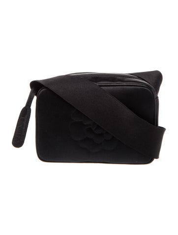 Satin Camellia Shoulder Bag