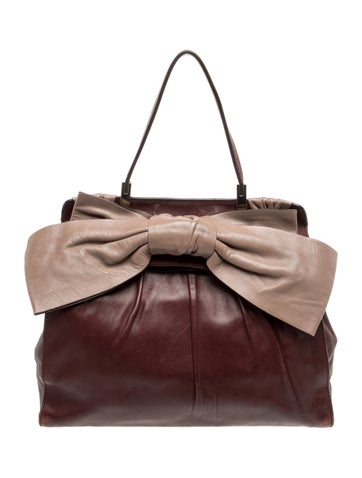 Leather Top Handle Bag Medium
