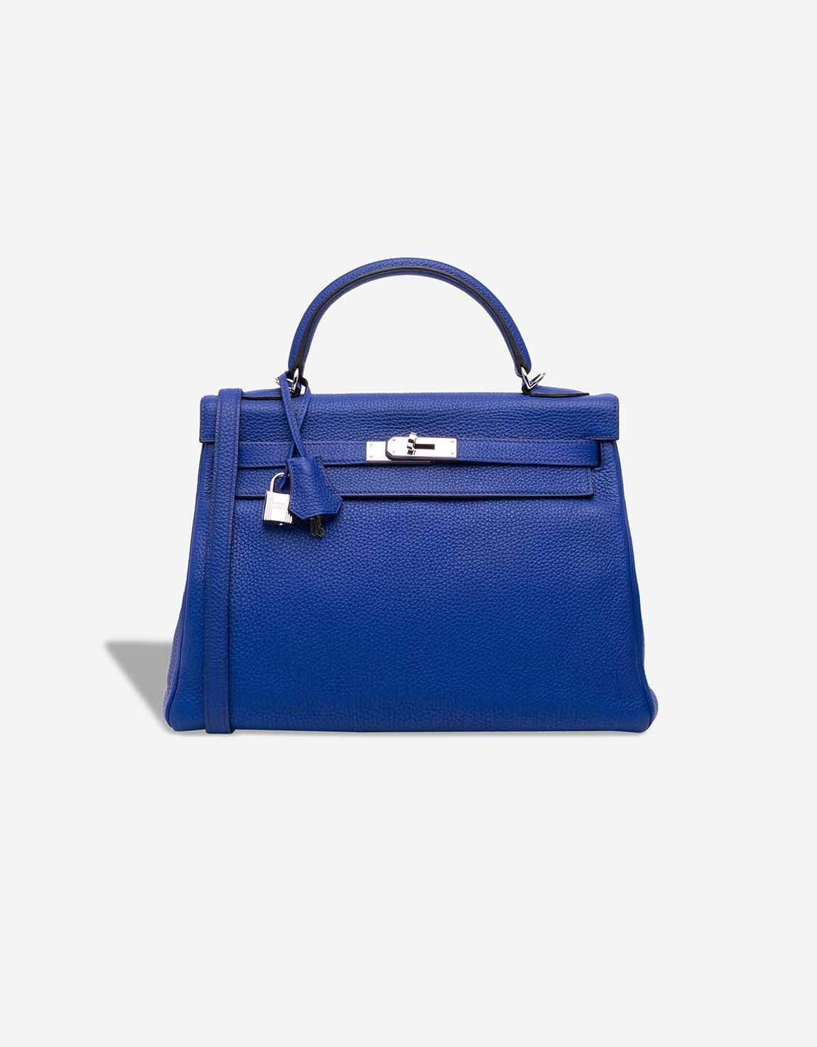 Hermes 
		Kelly 32 Togo Bleu Royal    