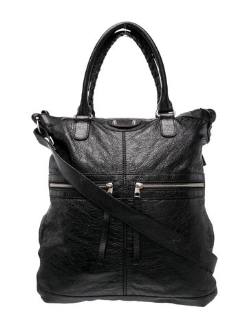 Leather Motocross Classic Square Tote