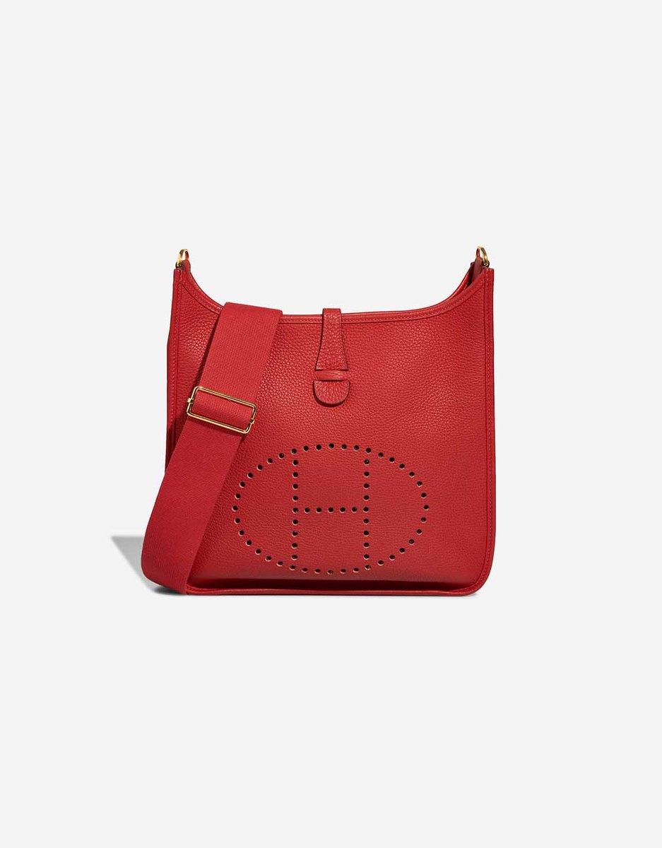 Hermes 
		Evelyne 29 Taurillon Clémence Rouge Vermillon    