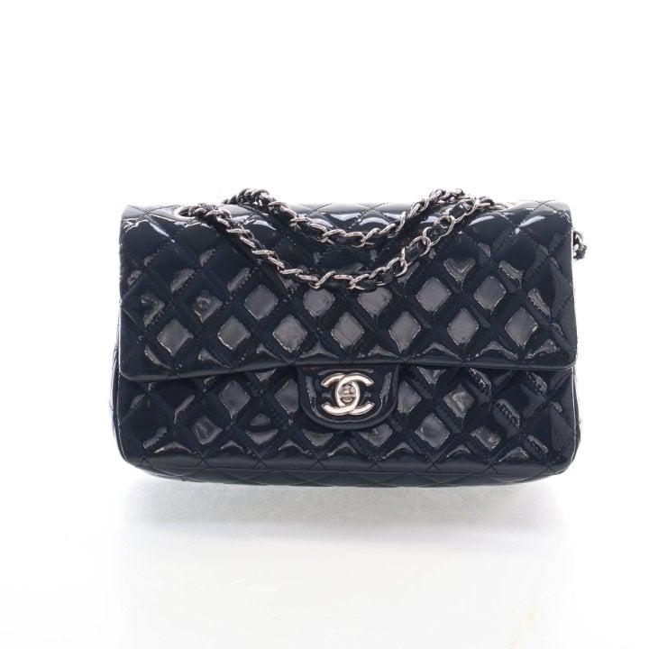 Chanel Medium Patent Classic Double Flap Bag