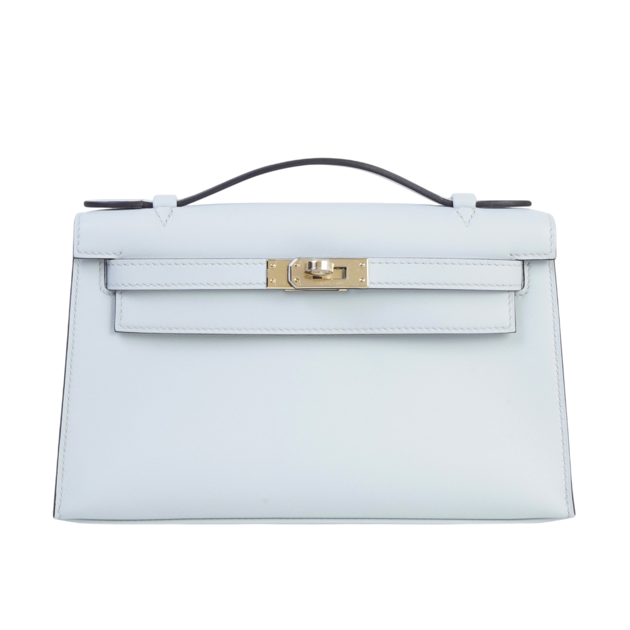 Hermes Brand New ( Rank N ) HERMÈS Kelly Pochette Gris Platine (N4) Swift Permabrass hardware K (2025)