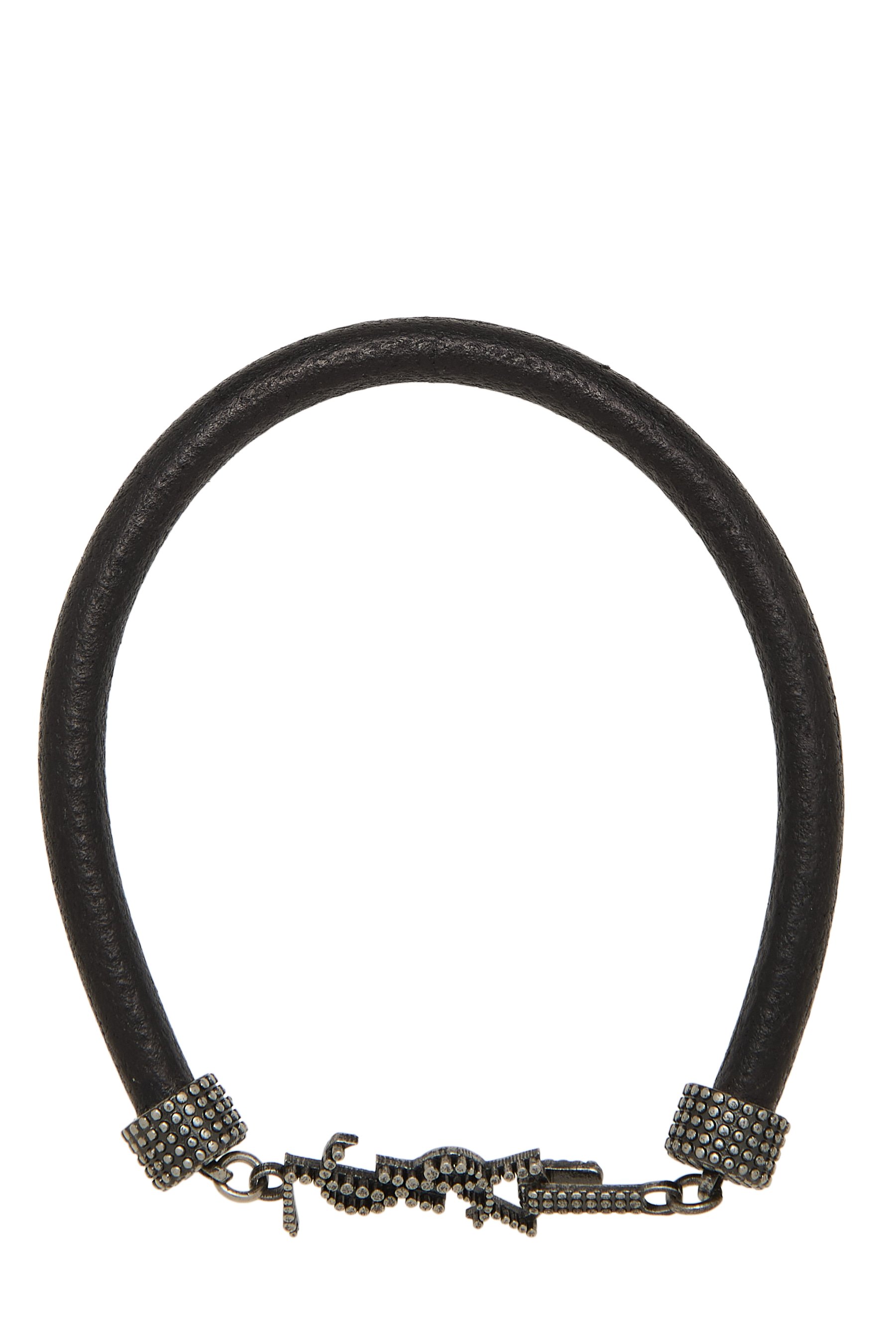 Black Leather Opyum Bracelet