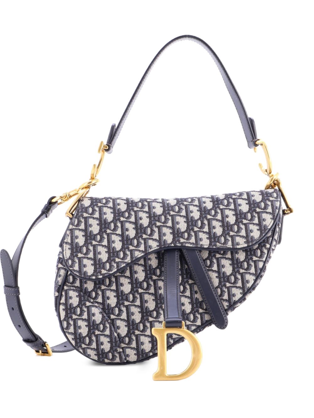 Saddle Handbag with Strap Oblique Canvas Medium shoulder bag