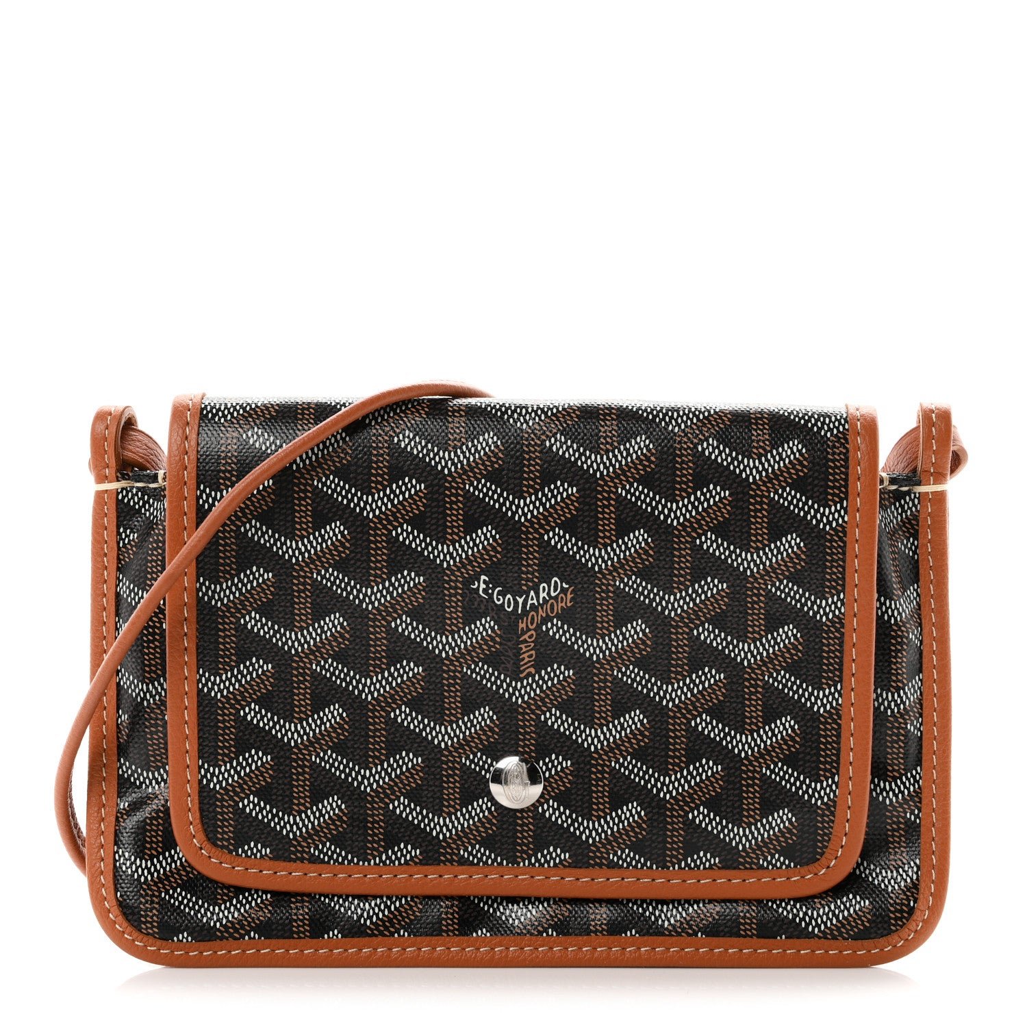 Goyard Goyardine Plumet Wallet Clutch Black Gold