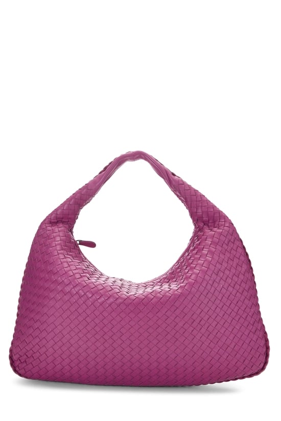 Purple Intrecciato Veneta Hobo Large