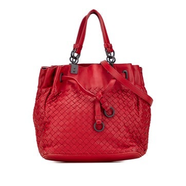 Leather Nappa Intrecciato Bucket Bag