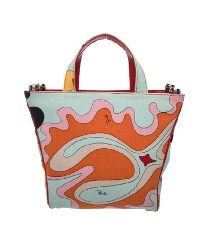 Emilio Pucci Pucci Canvas Top Handle Bag