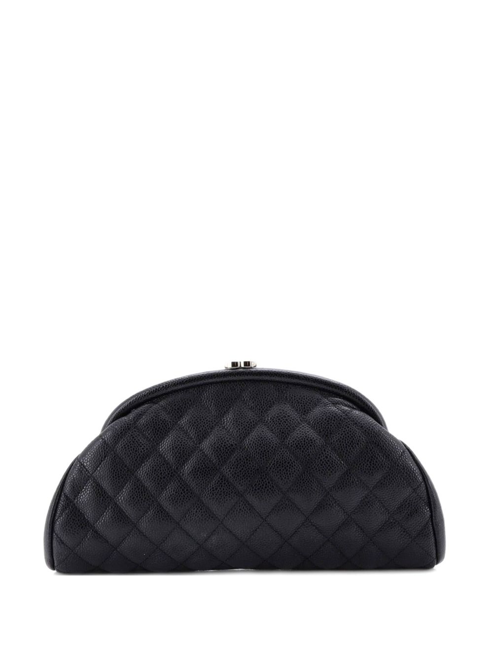 Timeless Quilted Caviar clutch bag