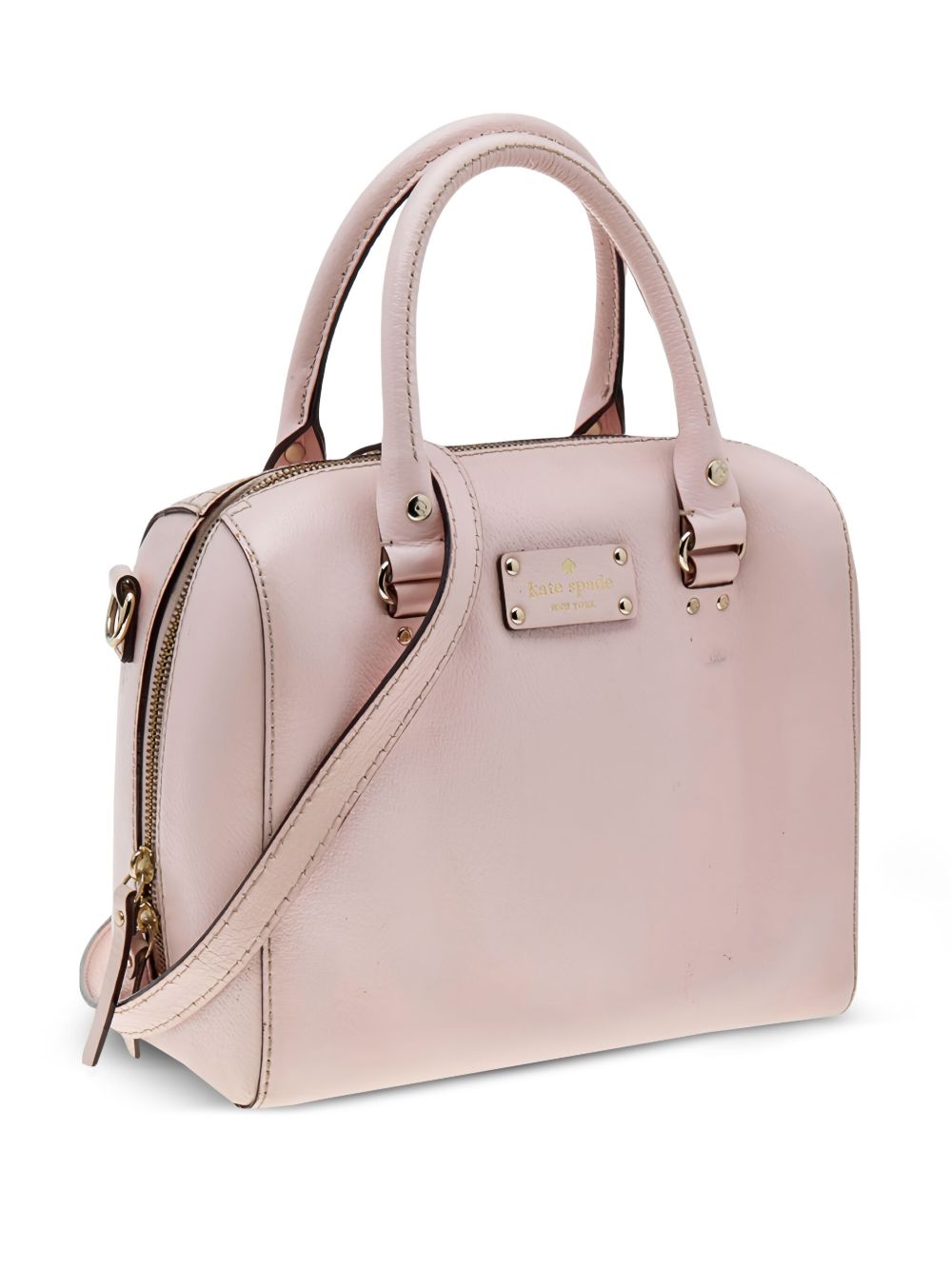 pre-owned leather satchel bag