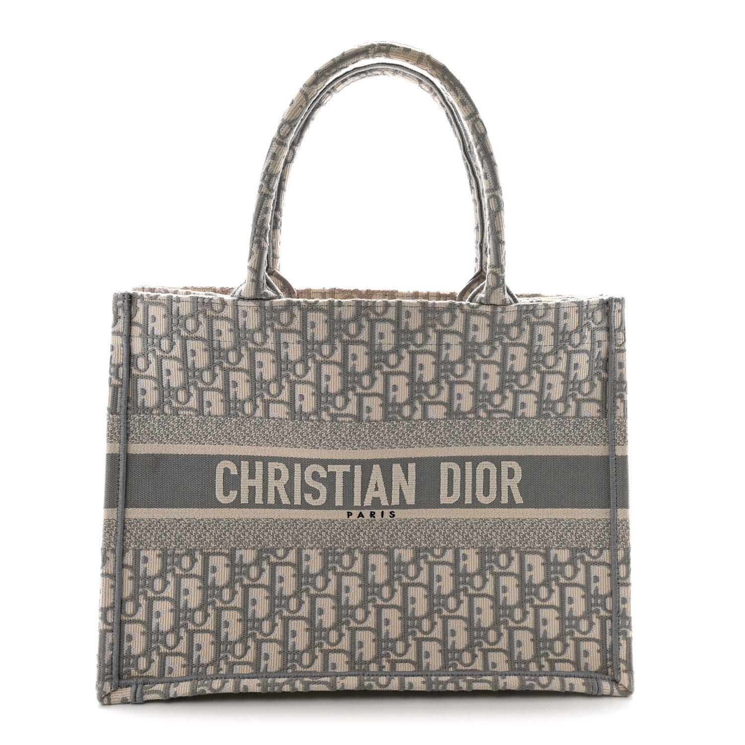 Christian Dior Oblique Medium Book Tote Grey