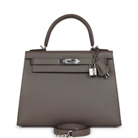 Hermes Hermes Kelly Sellier 28 Etain Epsom Palladium Hardware