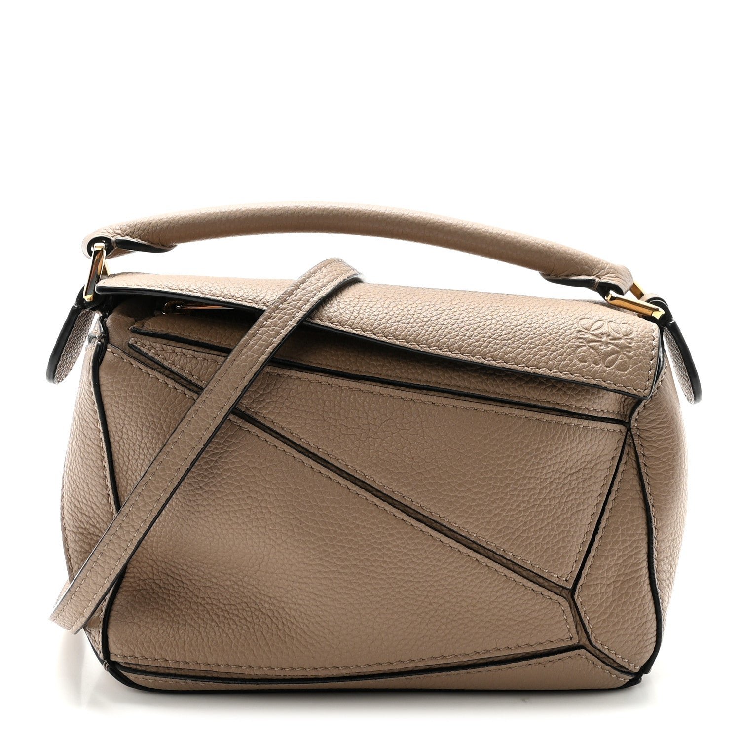 Loewe Calfskin Mini Puzzle Bag Sand