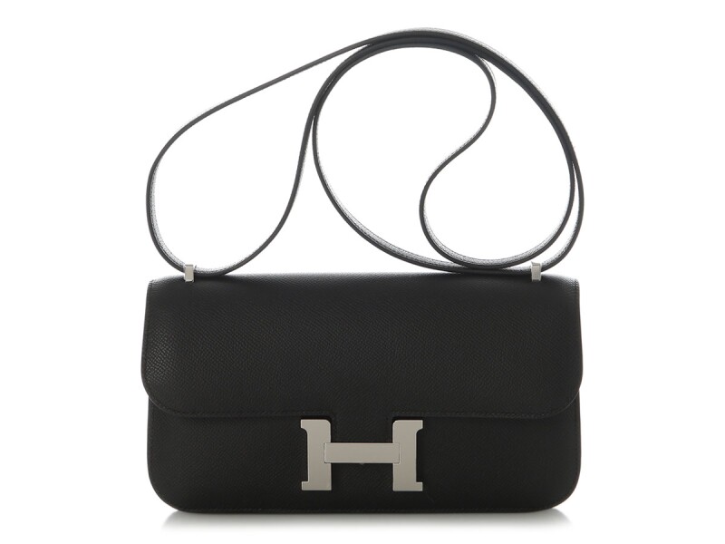Hermes Black Epsom Constance Elan Palladium Hardware, 2025