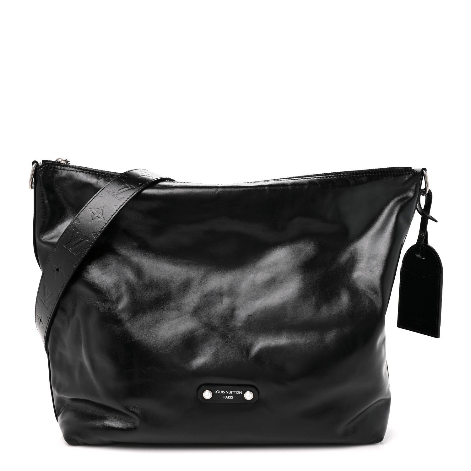 Louis Vuitton LV Night Calfskin Vagabond Hobo Black