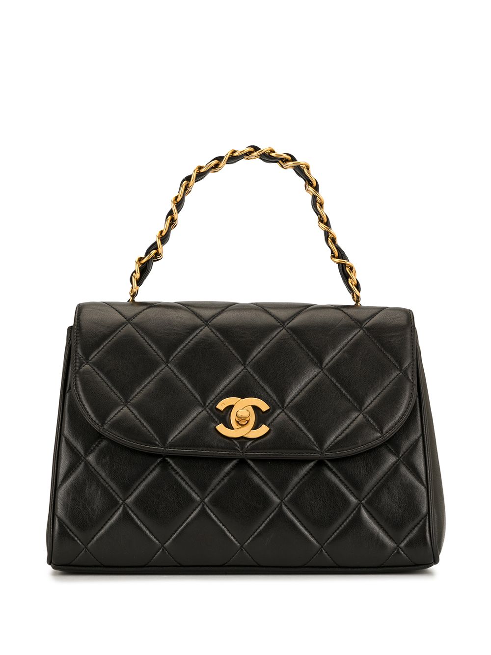 diamond quilted trapeze tote